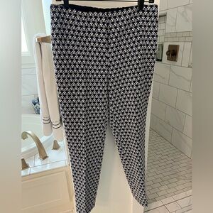 J McLaughlin Blue Print Ankle Pants